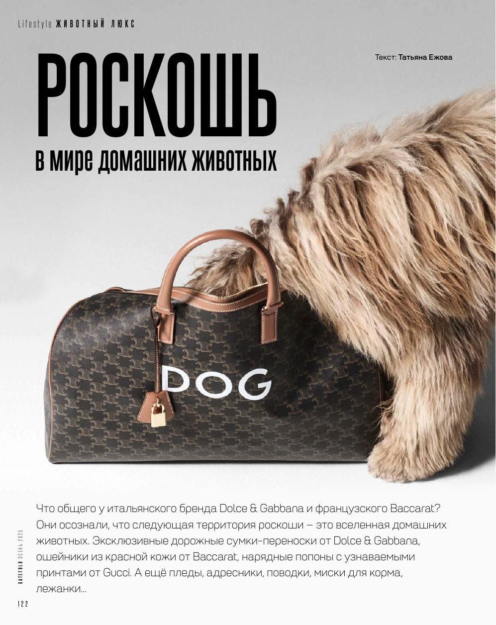 Новая территория роскоши — линейки товаров для питомцев от модных домов